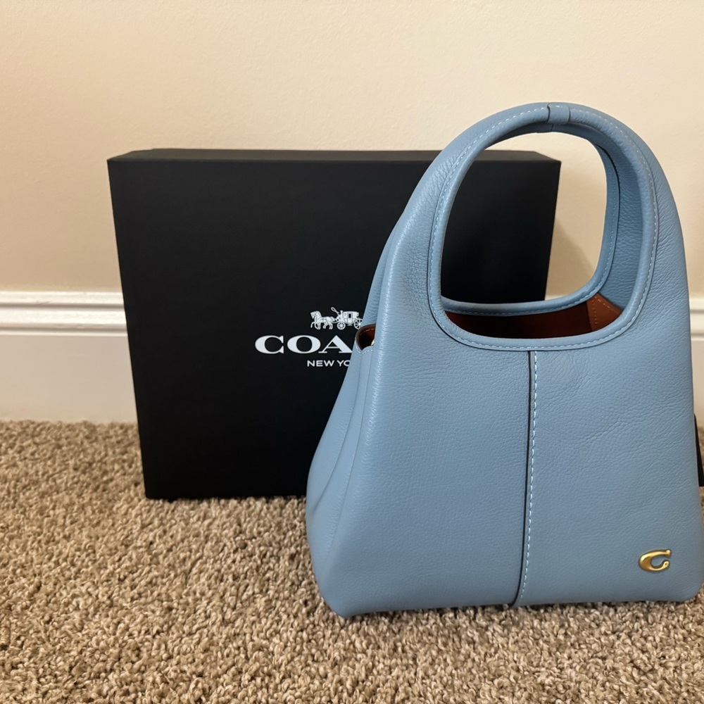 Coach Lana Blue Bell Leather Shoulder Bag